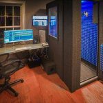 image of a whisperroom recording booth inside a home studio