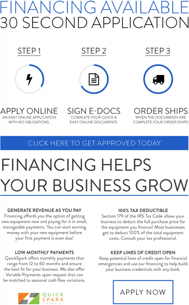 Click for Financing, 30 second Application. Three Step Process.