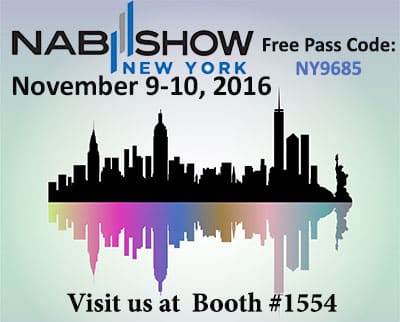 banner ad to promote the 2016 Winter NAB Show