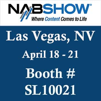 image of a banner ad to promote the 2016 NAB Show in Las Vegas