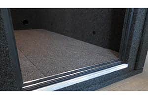 image of the Elevated Floor Package in a WhisperRoom booth