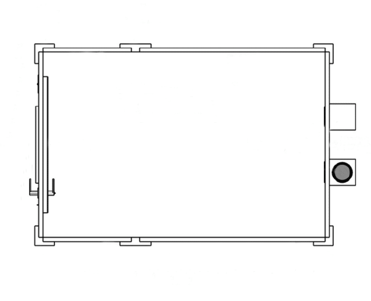 A top-down image of a Standard (Single-Wall) WhisperRoom soundproof room.