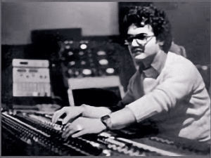 Richard Dodd mixing in his recording studio