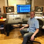 Doug Sarrett inside of his recording studio
