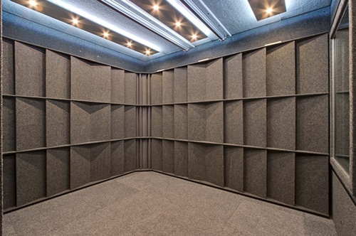 Interior of a WhisperRoom without studio foam
