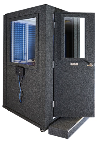 WhisperRoom's MDL 4242 S shown as an audiometric testing booth
