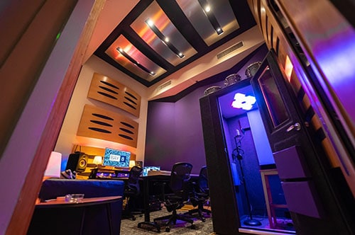 A WhisperRoom Vocal Booth inside of Bay Eight Recording Studio's Studio C.