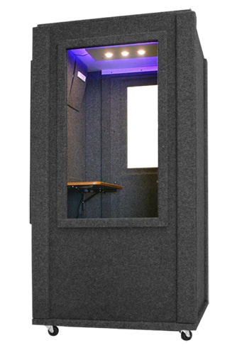 WhisperRoom's Office Booth shown from the rear.