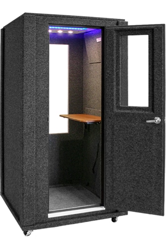 WhisperRoom's Office Booth shown with the door open