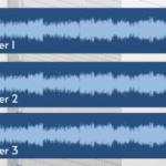 Image to demonstrate audio layering with 3 different audio tracks