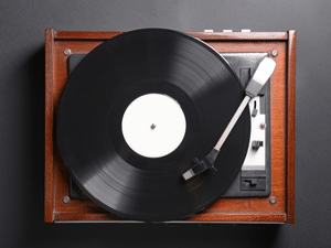 Image of vinyl record player