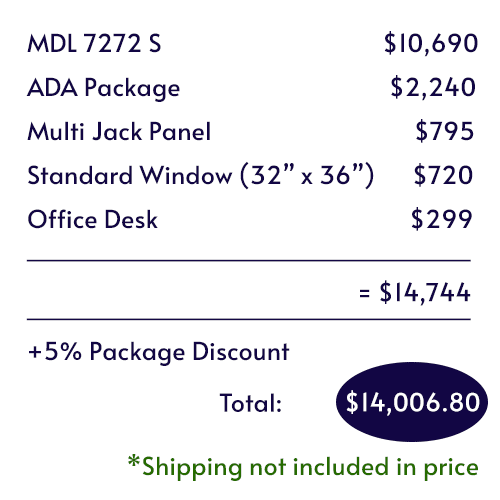 Itemized pricing for the Audiology Deluxe Package